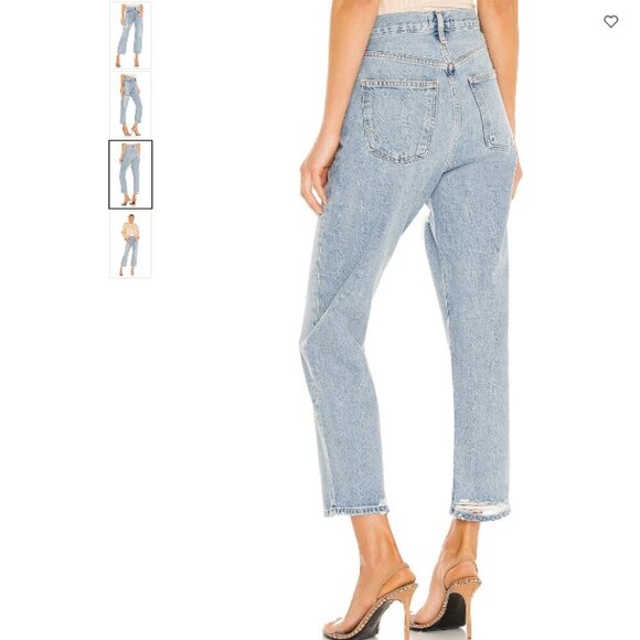 Agolde 90's Crop Jeans in Echo Size 27 - Picture 3 of 13